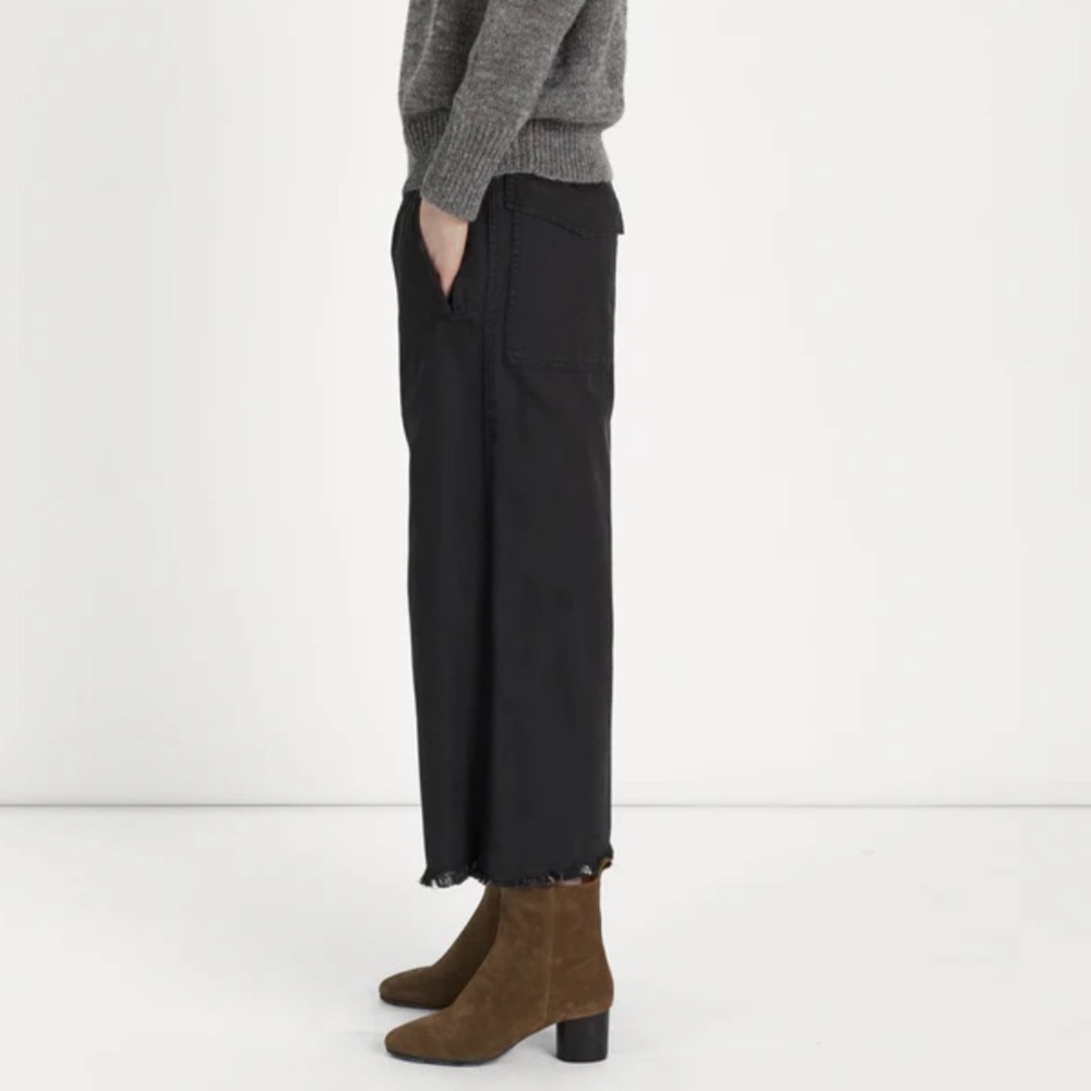Isabel Marant Black Cropped Wide-Leg Pants - Picture 2 of 14